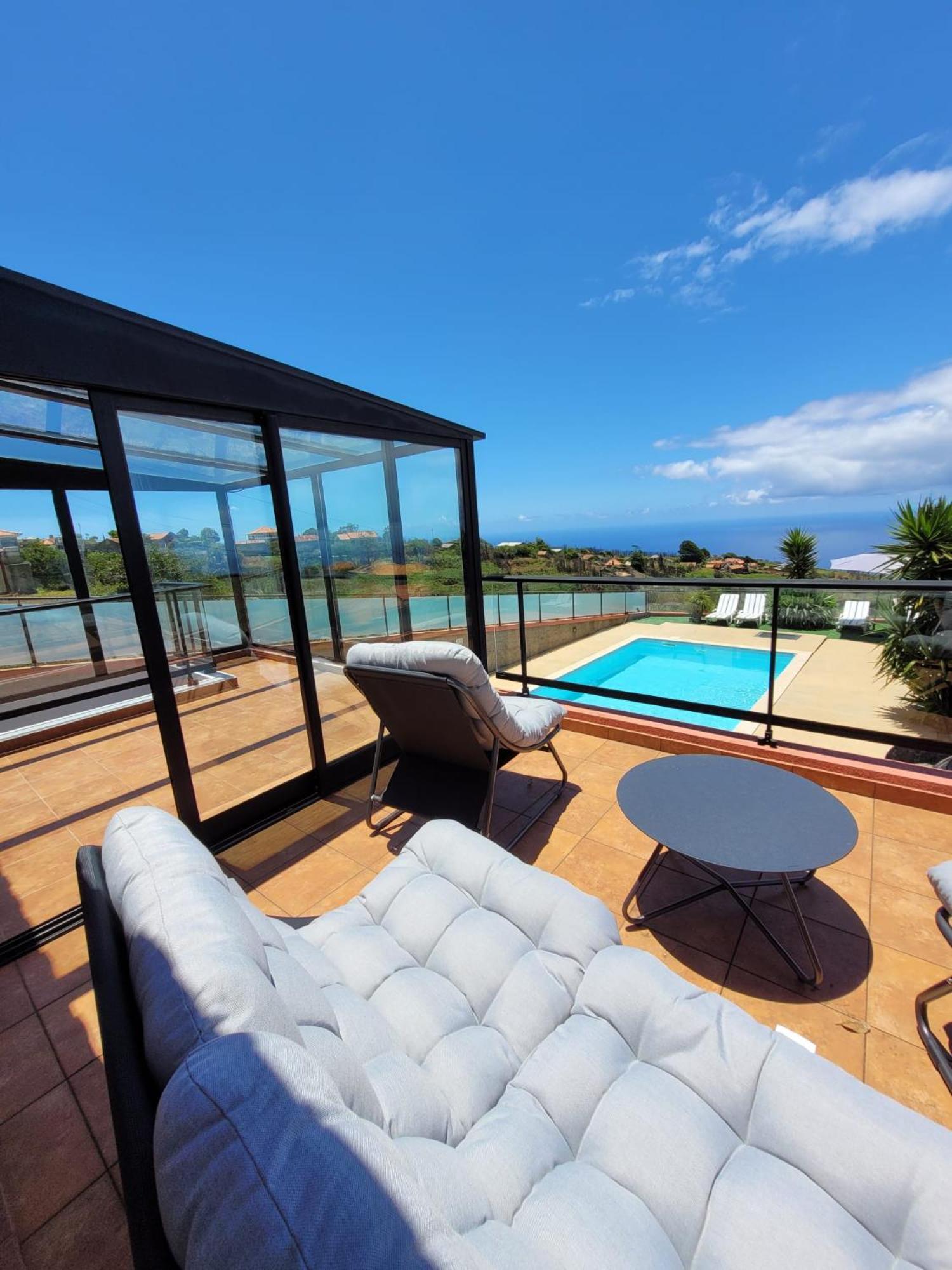 Sunset Paradise Villa With Heated Pool Calheta  Zewnętrze zdjęcie